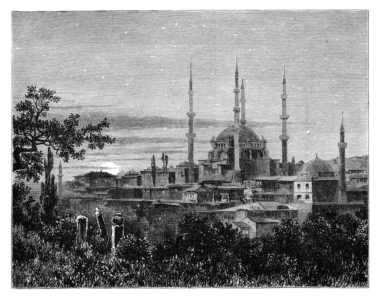 La Moschea di Selim II ad Adrianopoli, Turchia, c1888 da Unbekannt