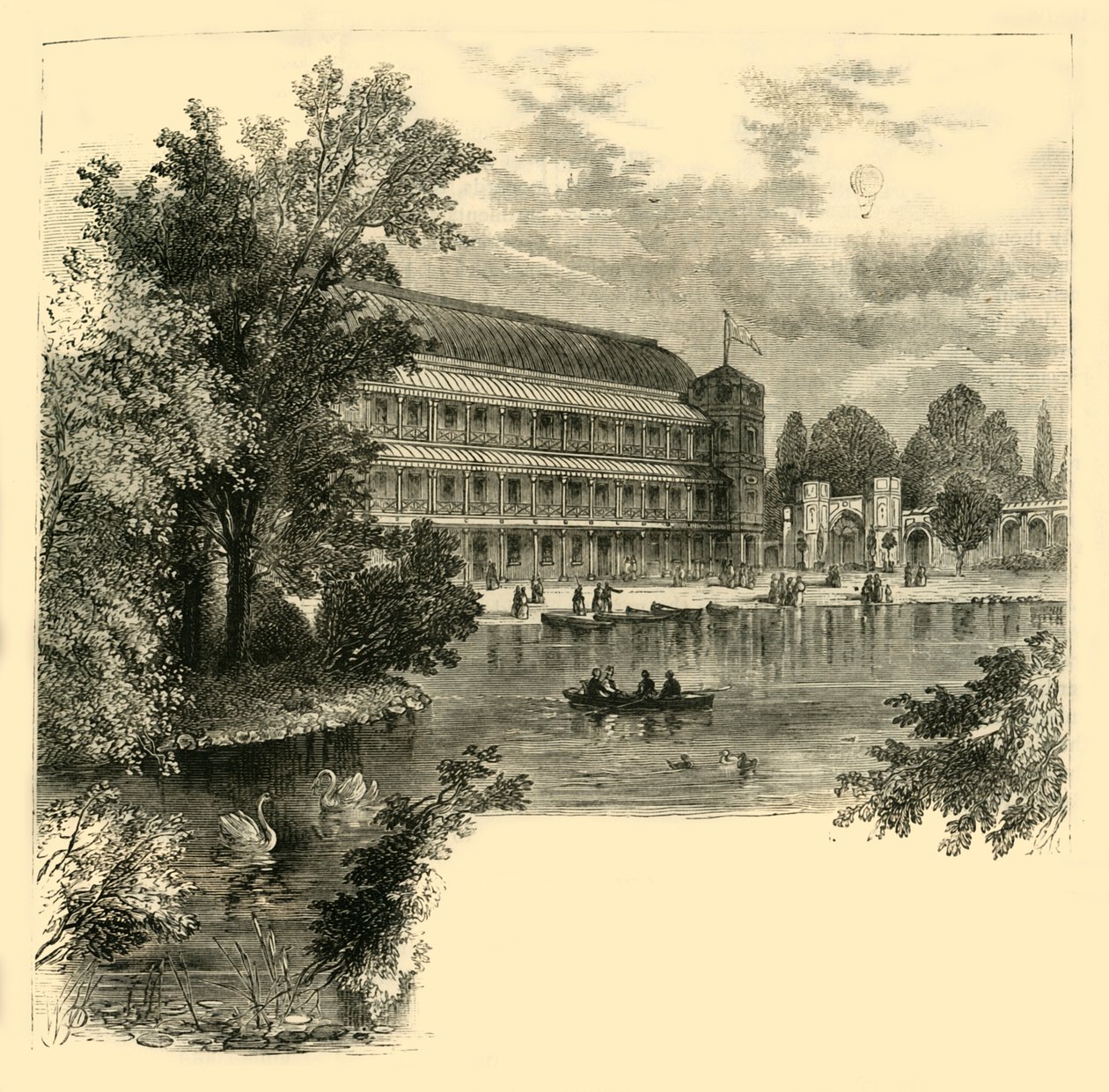 La sala da musica, Surrey Gardens, c1878 da Unbekannt