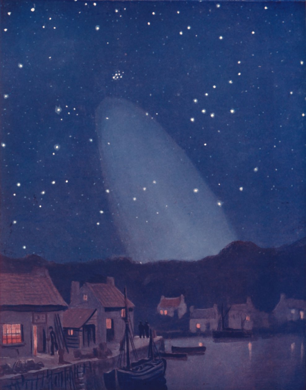 Il misterioso cono di luce nel cielo, 1935 da Unbekannt
