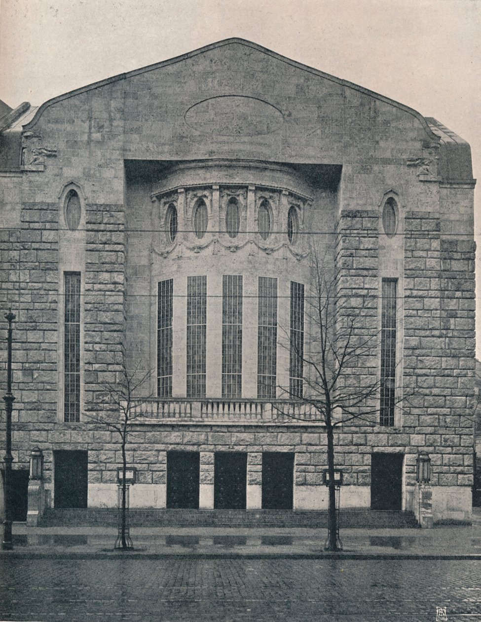Il nuovo teatro Hebbel, Berlino, c1908 da Unbekannt