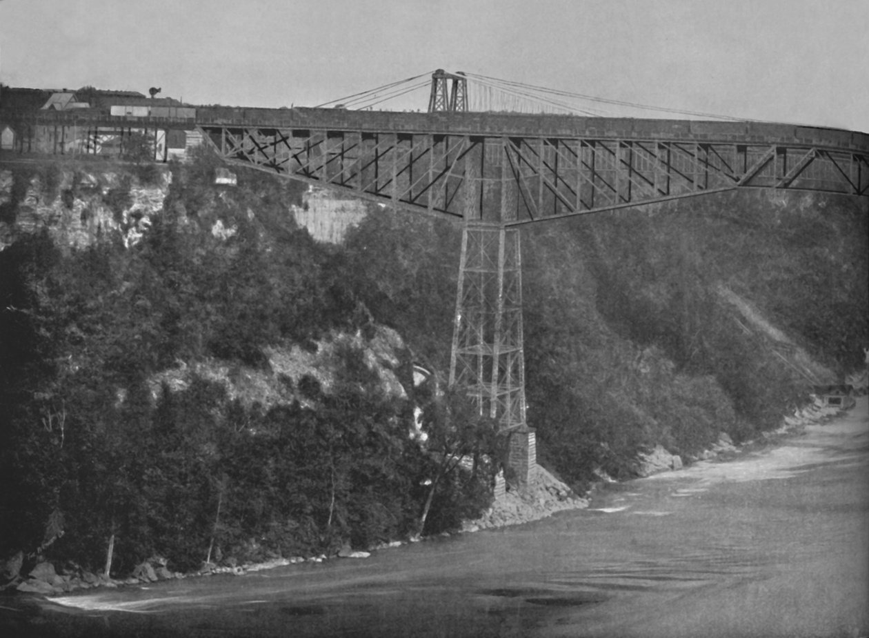 Il Ponte Cantaliver di Niagara, 19° secolo da Unbekannt