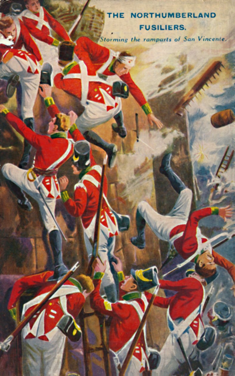 I Fusiliers del Northumberland. Assalto alle mura di San Vincente da Unbekannt