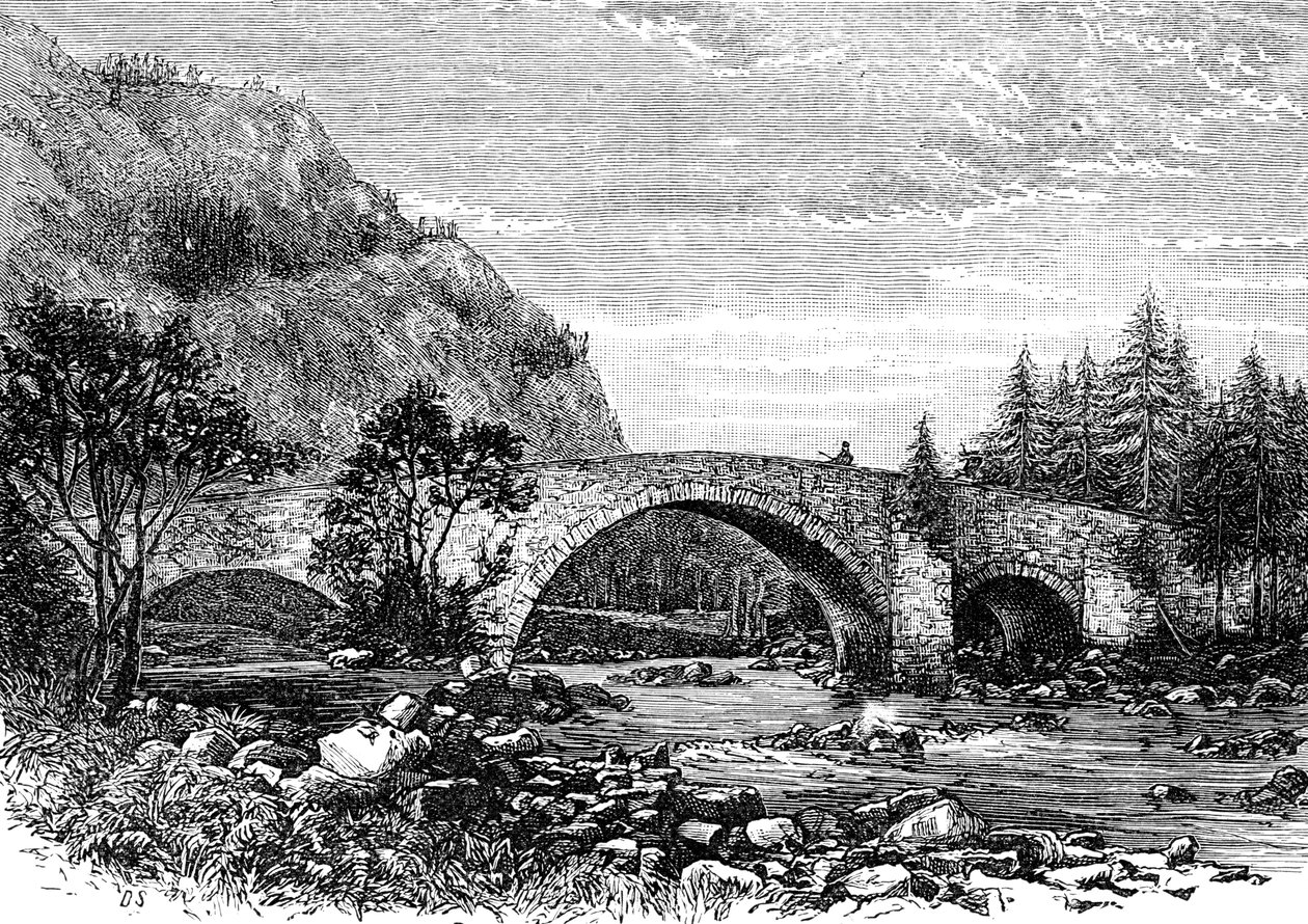 Il vecchio ponte, Invercauld, Scozia da Unbekannt