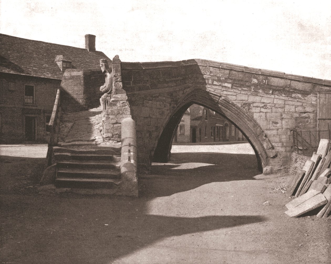 Il vecchio ponte a Croyland, Lincolnshire, 1894 da Unbekannt