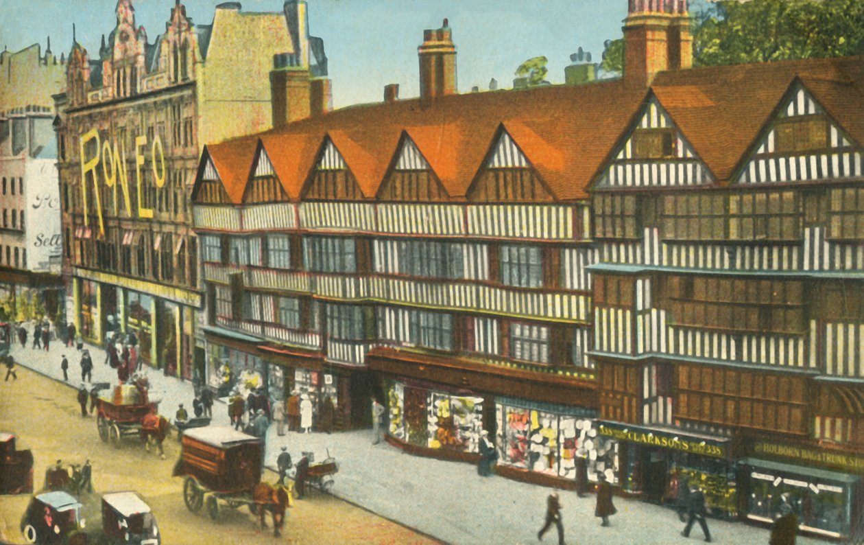 Le Vecchie Case, Holborn, Londra, c1910 da Unbekannt