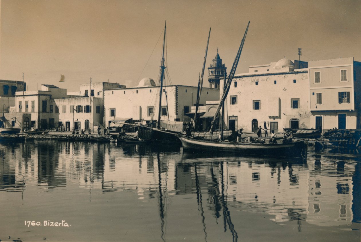 Il vecchio porto di Biserta, Tunisia, 1936 da Unbekannt
