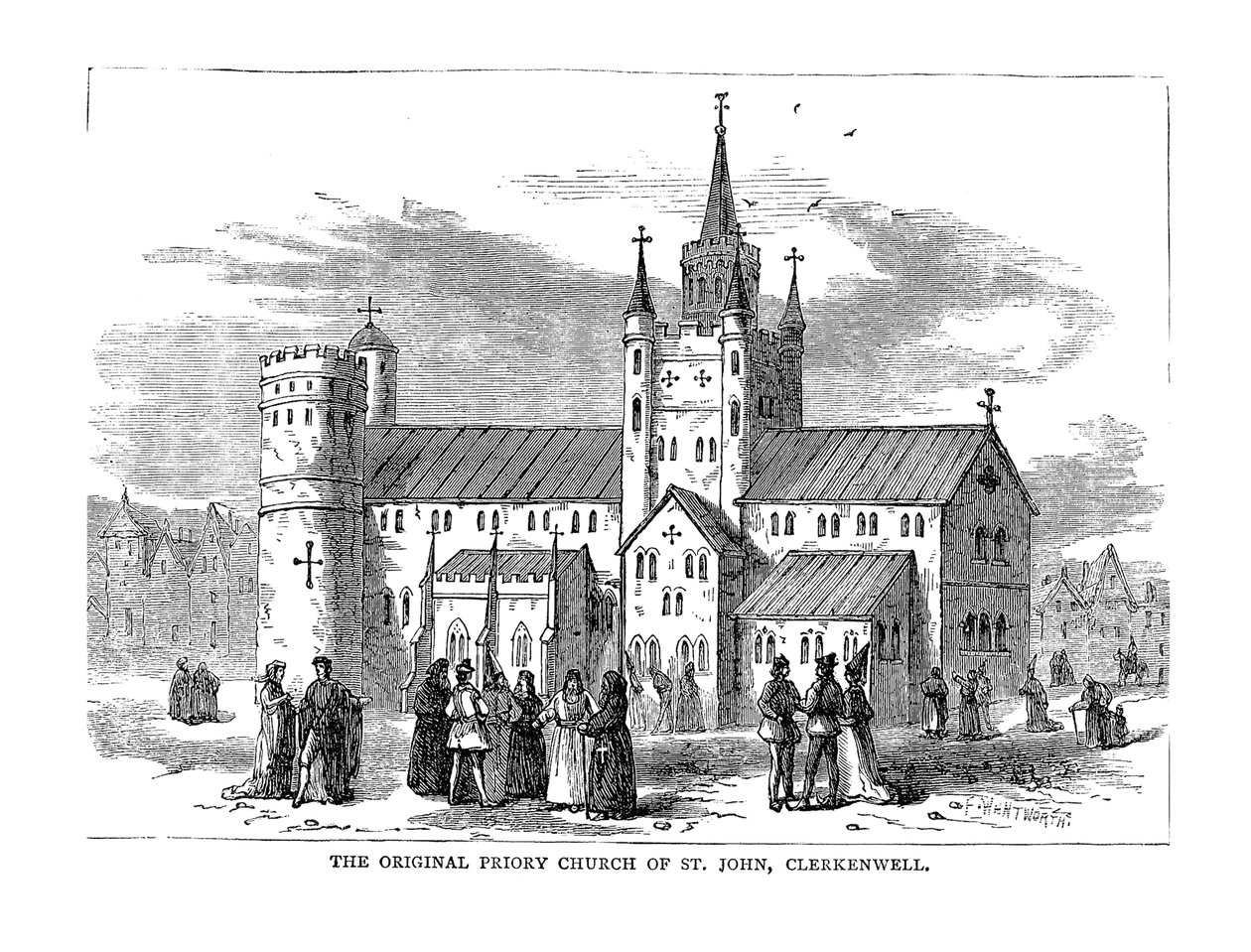 La Chiesa Prioria Originale di San Giovanni, 1878 da Unbekannt