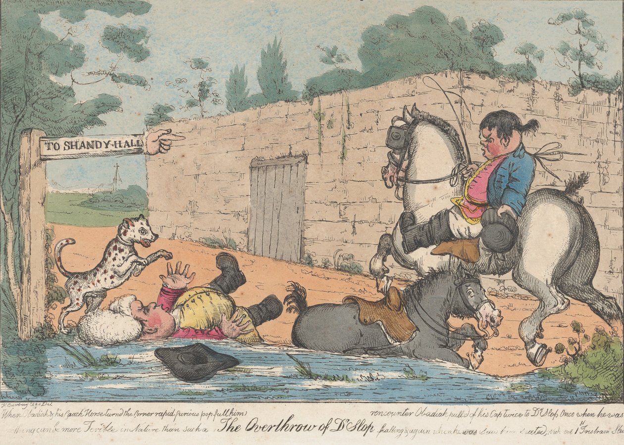 La caduta del Dr. Slop Tristram Shandy da Unbekannt