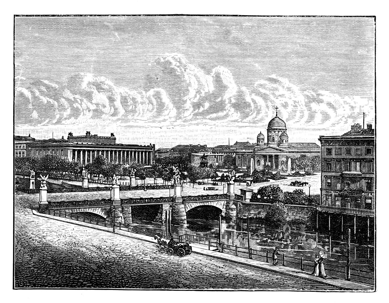 Il Ponte del Palazzo e il Giardino delle Delizie, Berlino, Germania da Unbekannt