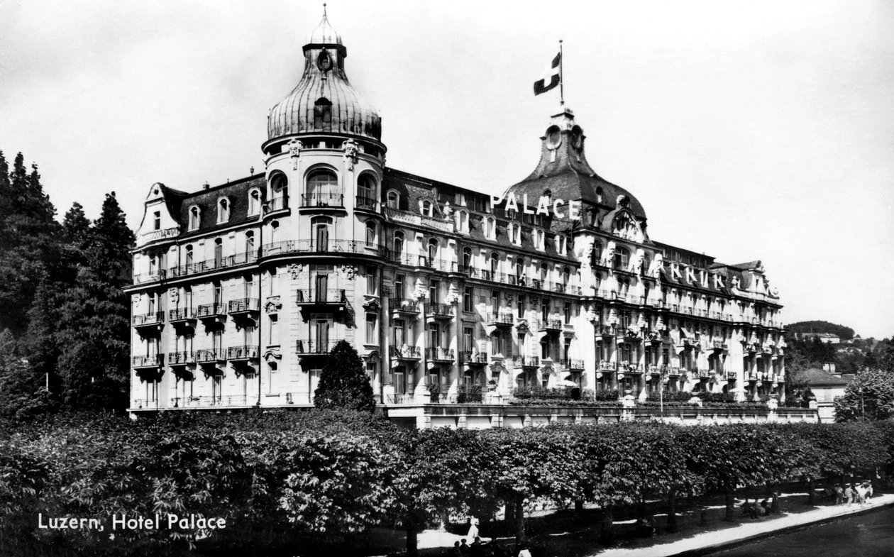 Palace Hotel, Lucerna, Svizzera, inizio XX secolo da Unbekannt