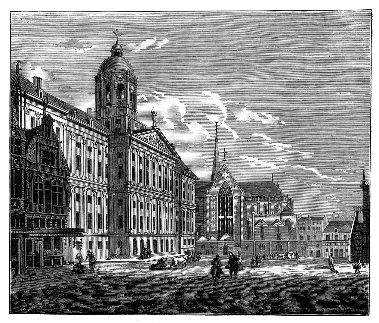 Il Palais Royal, Amsterdam, c1890 da Unbekannt
