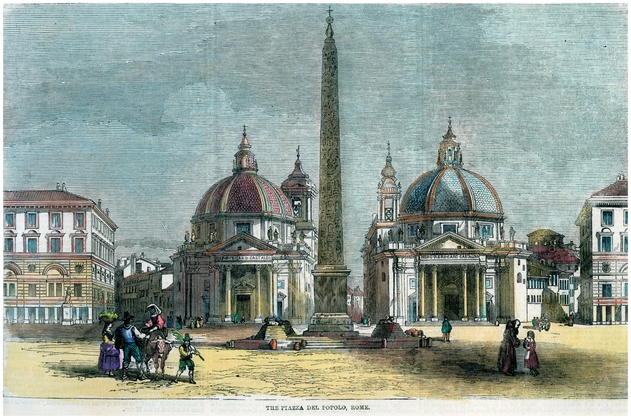 Piazza del Popolo, Roma, Italia, c1880 da Unbekannt