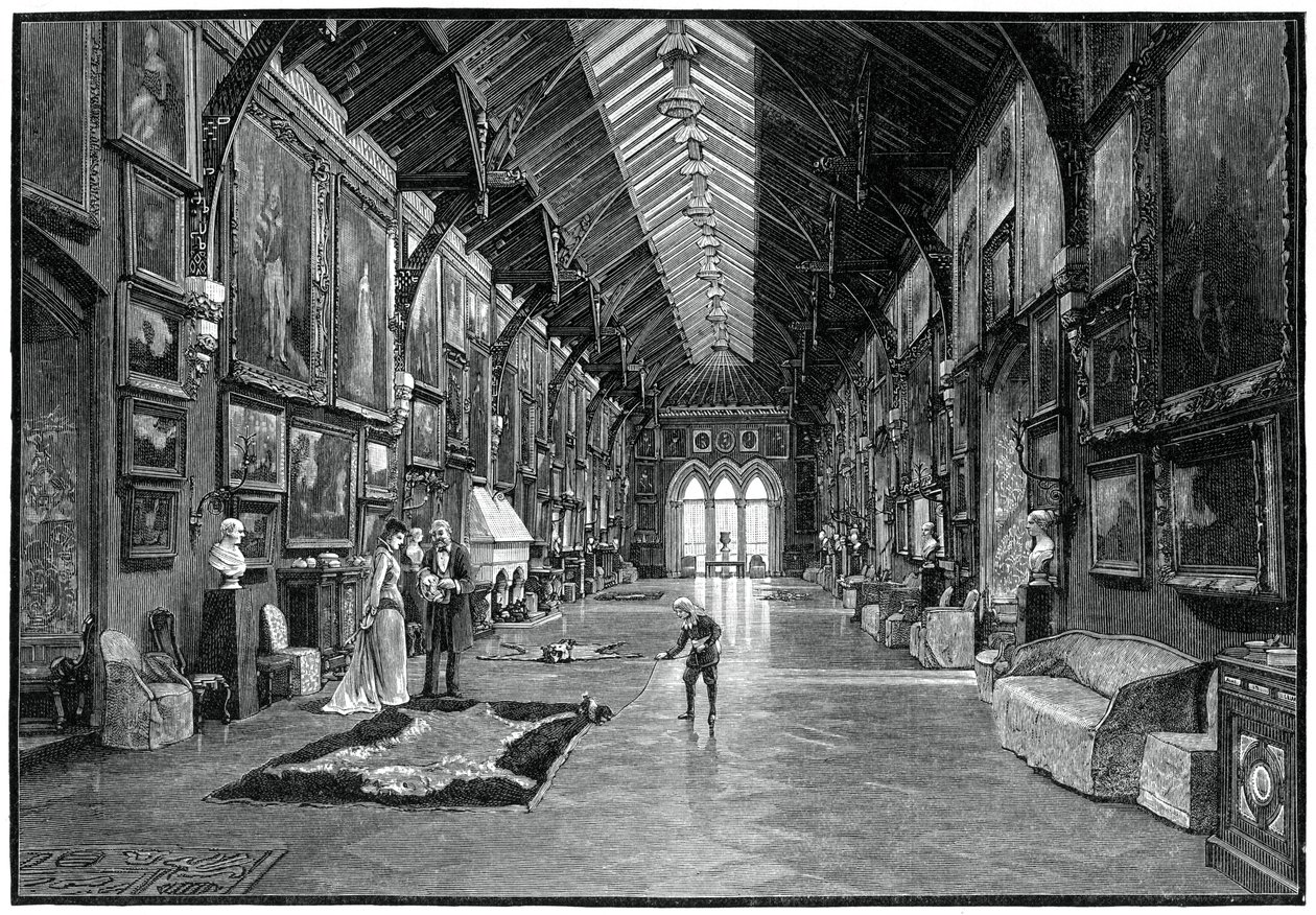 La Galleria dei Quadri, Castello di Kilkenny, XIX secolo da Unbekannt