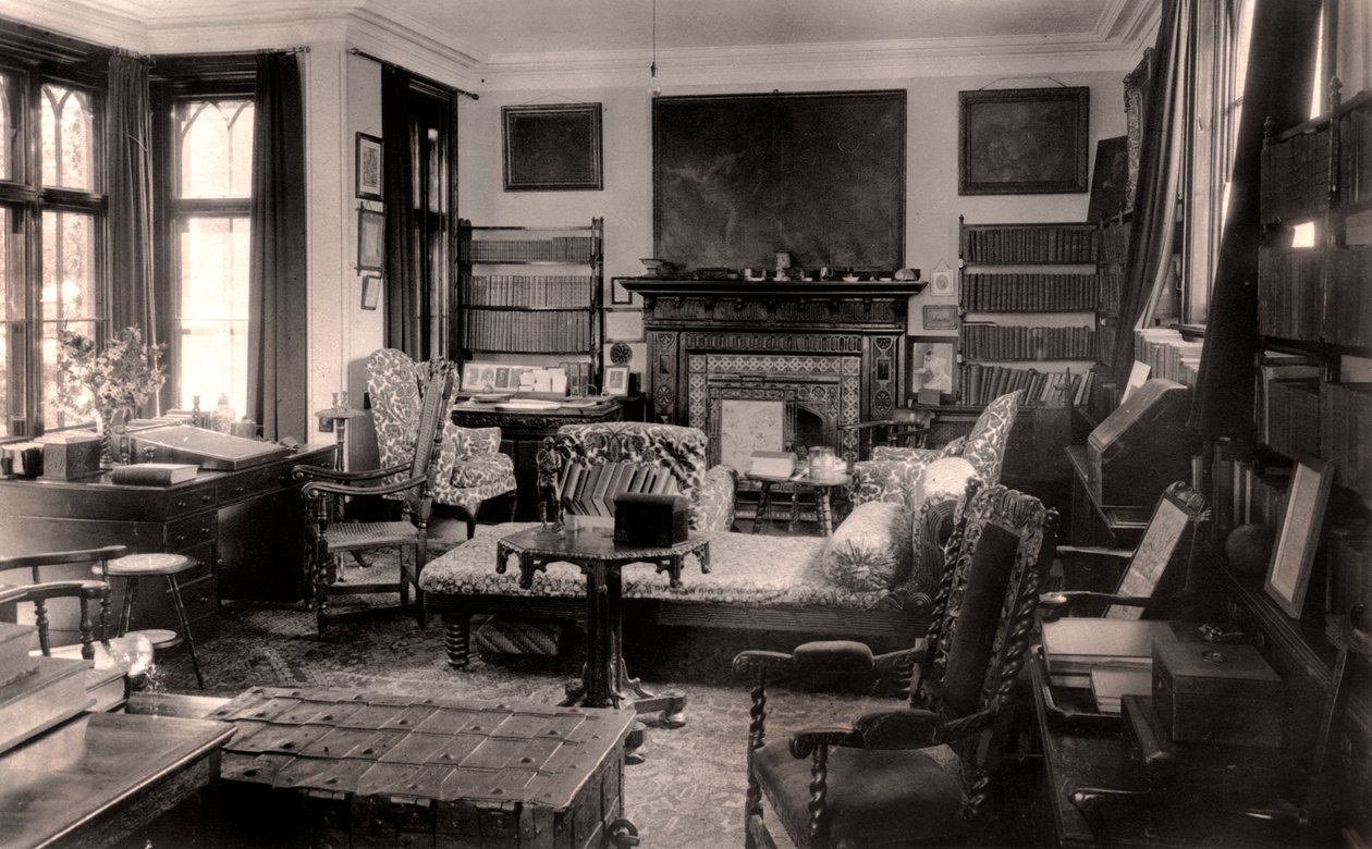 Lo studio dei poeti, Farringford House, 20° secolo da Unbekannt
