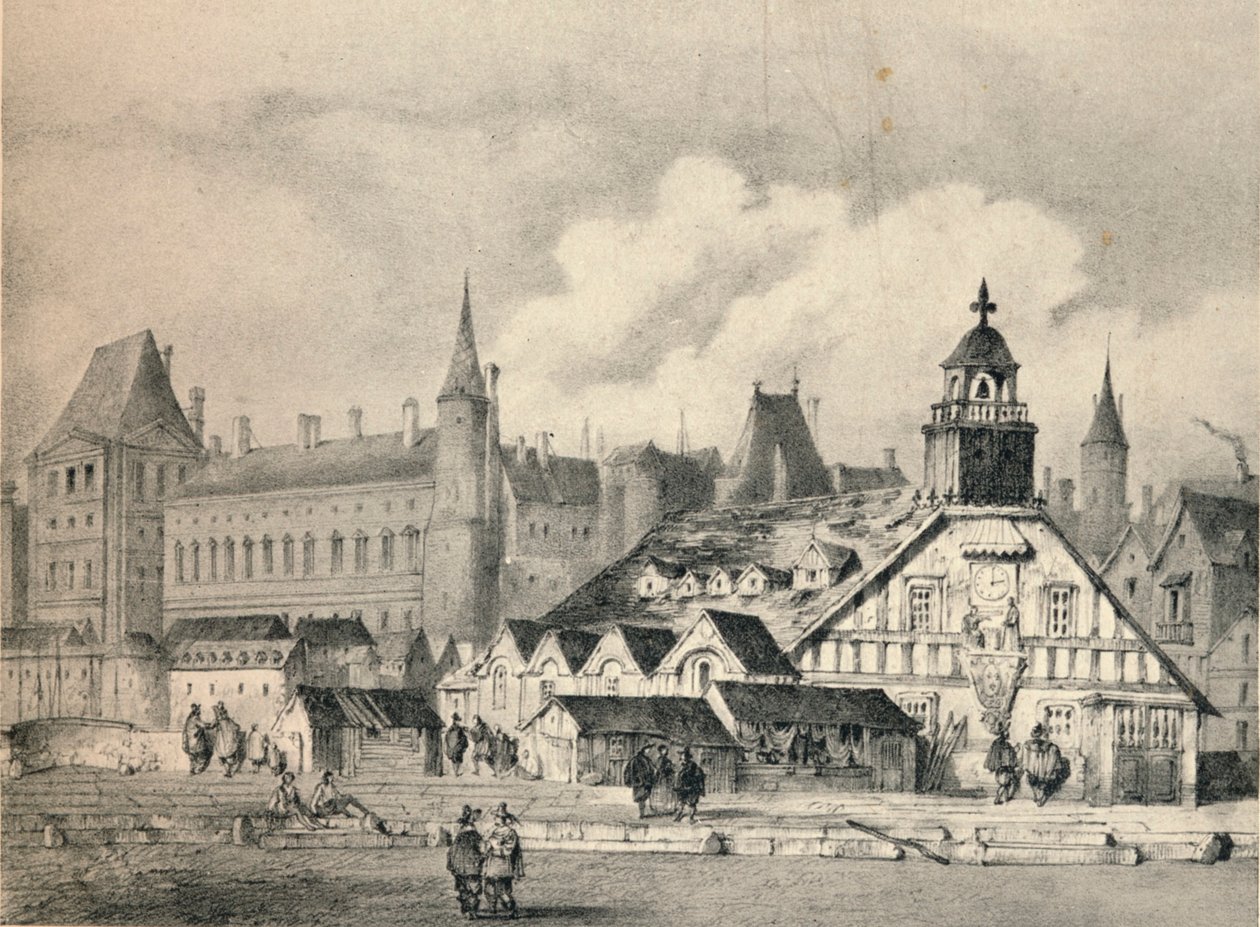 La Pompe de la Samaritaine nel 1635, 1915 da Unbekannt