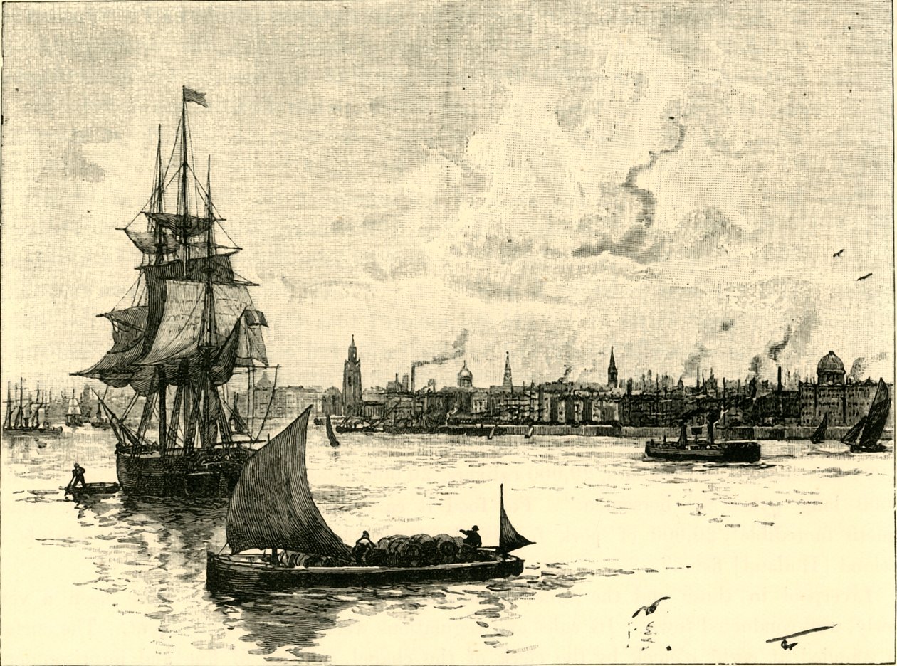 Il porto di Liverpool, 1898 da Unbekannt
