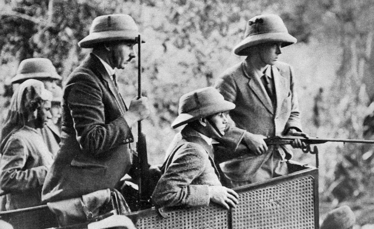 Il principe di Galles caccia la tigre in Nepal, il tour indiano, 1921 da Unbekannt