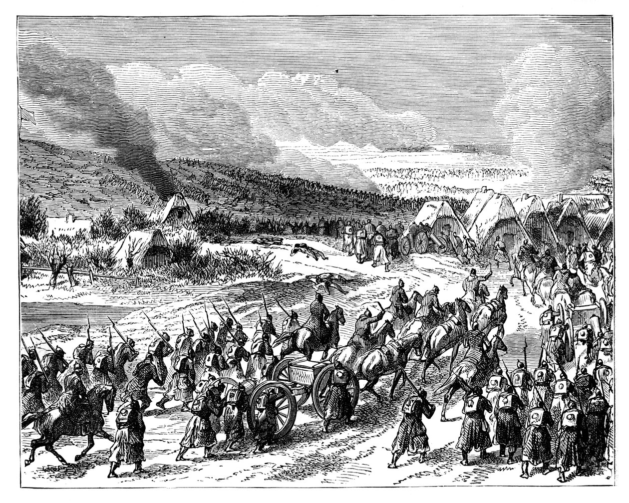 I prussiani assaltano i ridotti di Duppel, 18 aprile 1864 da Unbekannt