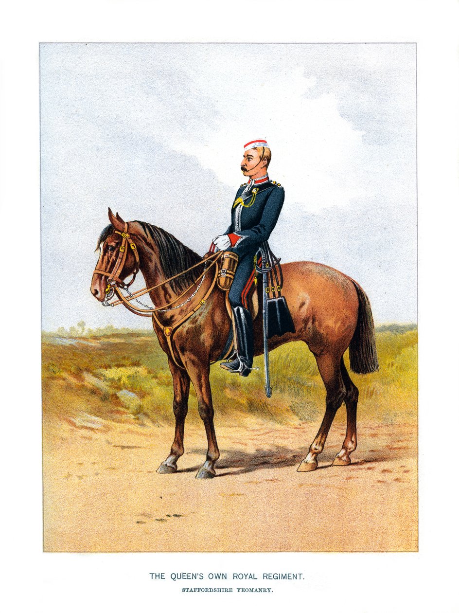 Il Reggimento Reale della Regina, Staffordshire Yeomanry, c1890 da Unbekannt