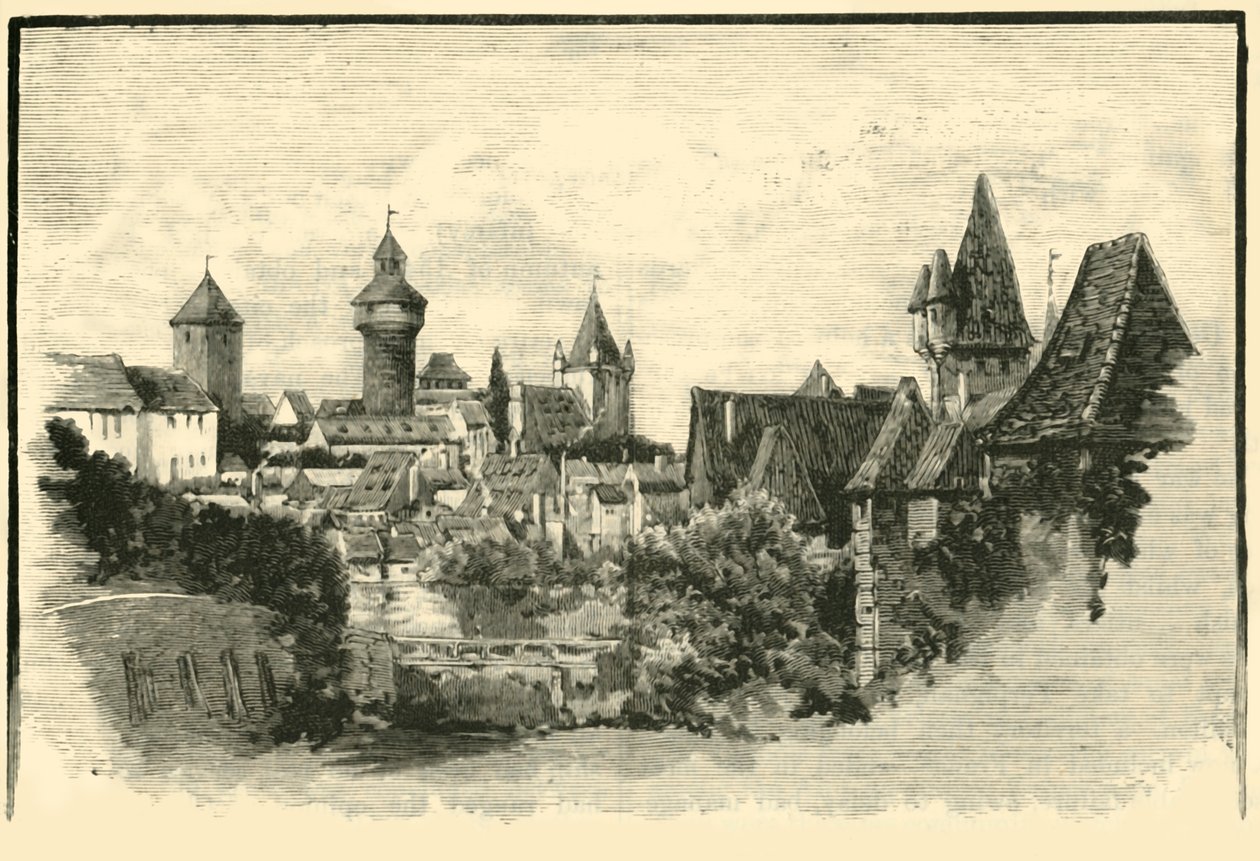 Le mura, Norimberga, 1890 da Unbekannt