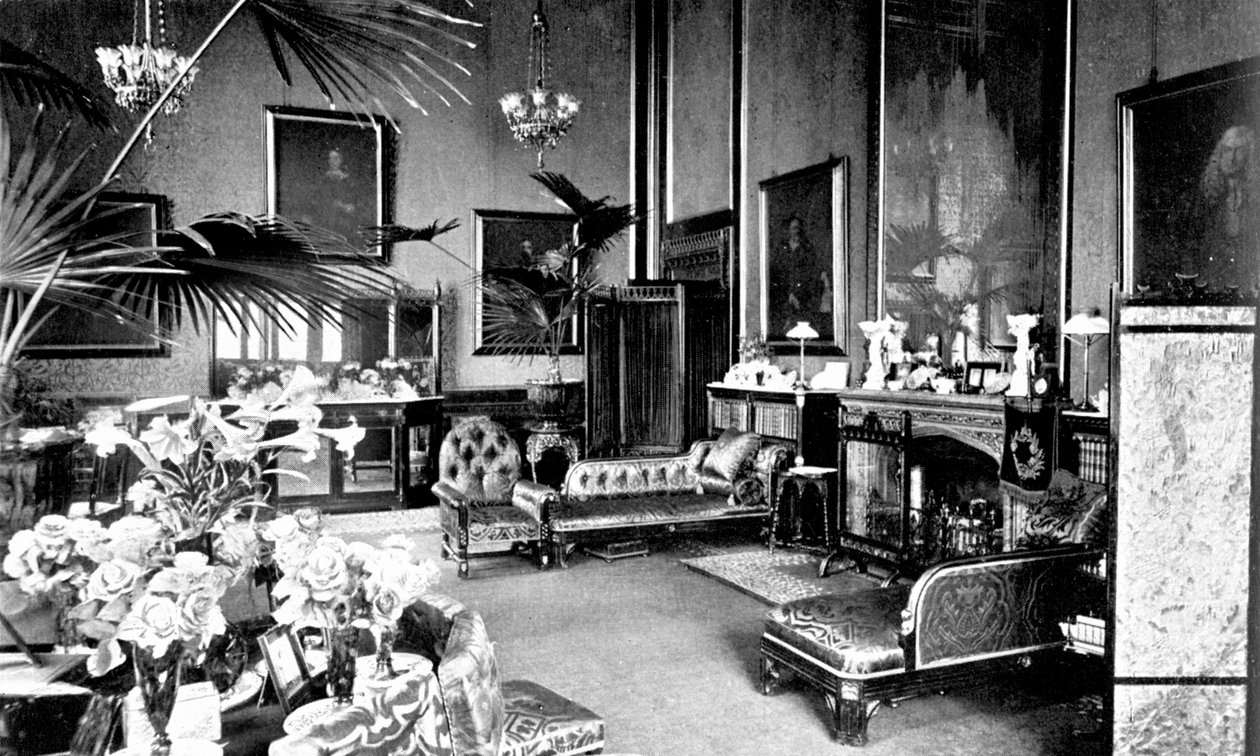 La sala dei disegni rossi nella casa del presidente, Palazzo di Westminster, Londra, c1905 da Unbekannt
