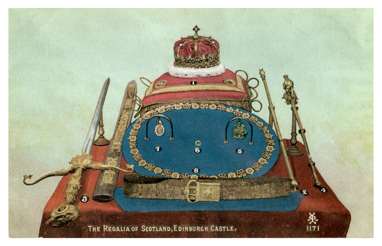 Le insegne della Scozia, Castello di Edimburgo da Unbekannt
