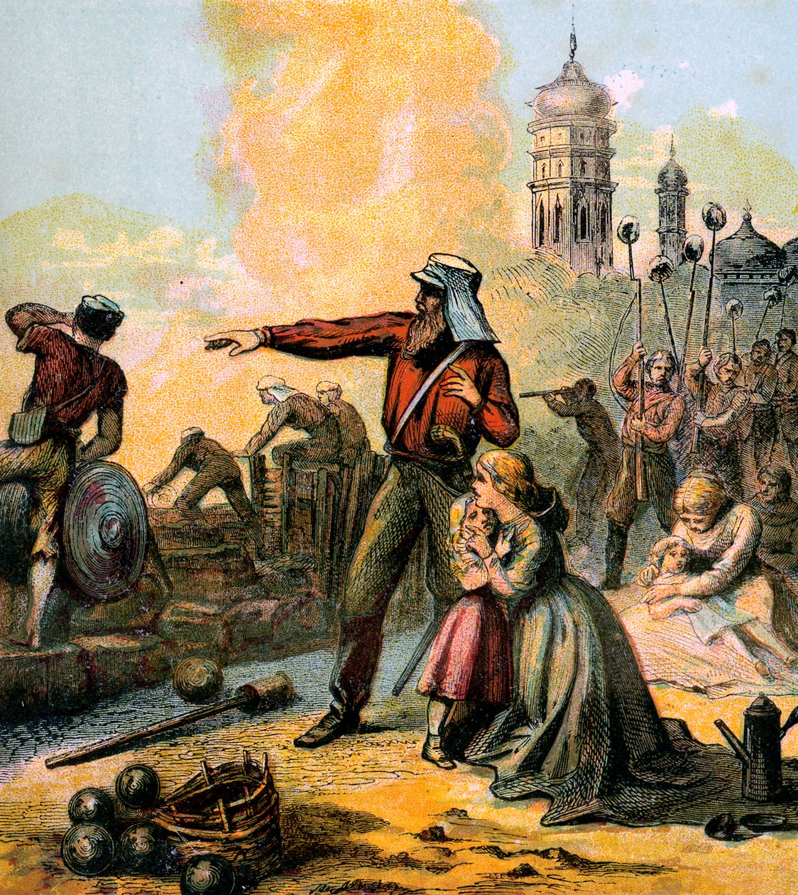 Il Soccorso di Lucknow, 1857 c1850s da Unbekannt