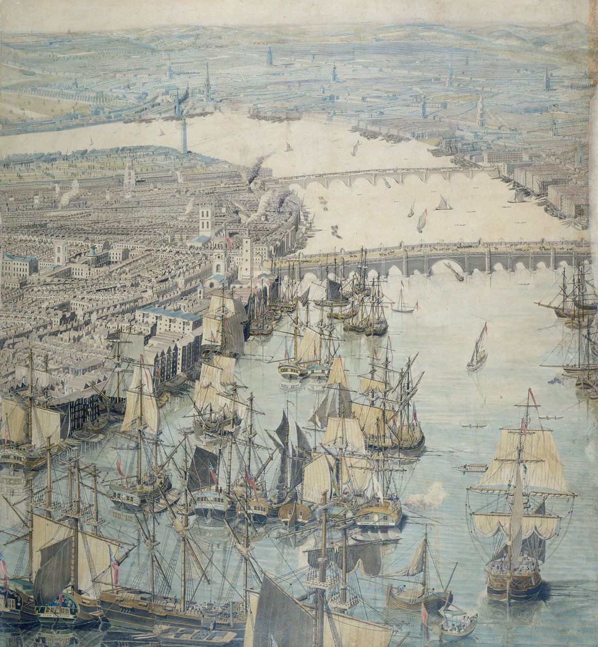Il panorama di Rhinebeck, c1807 da Unbekannt