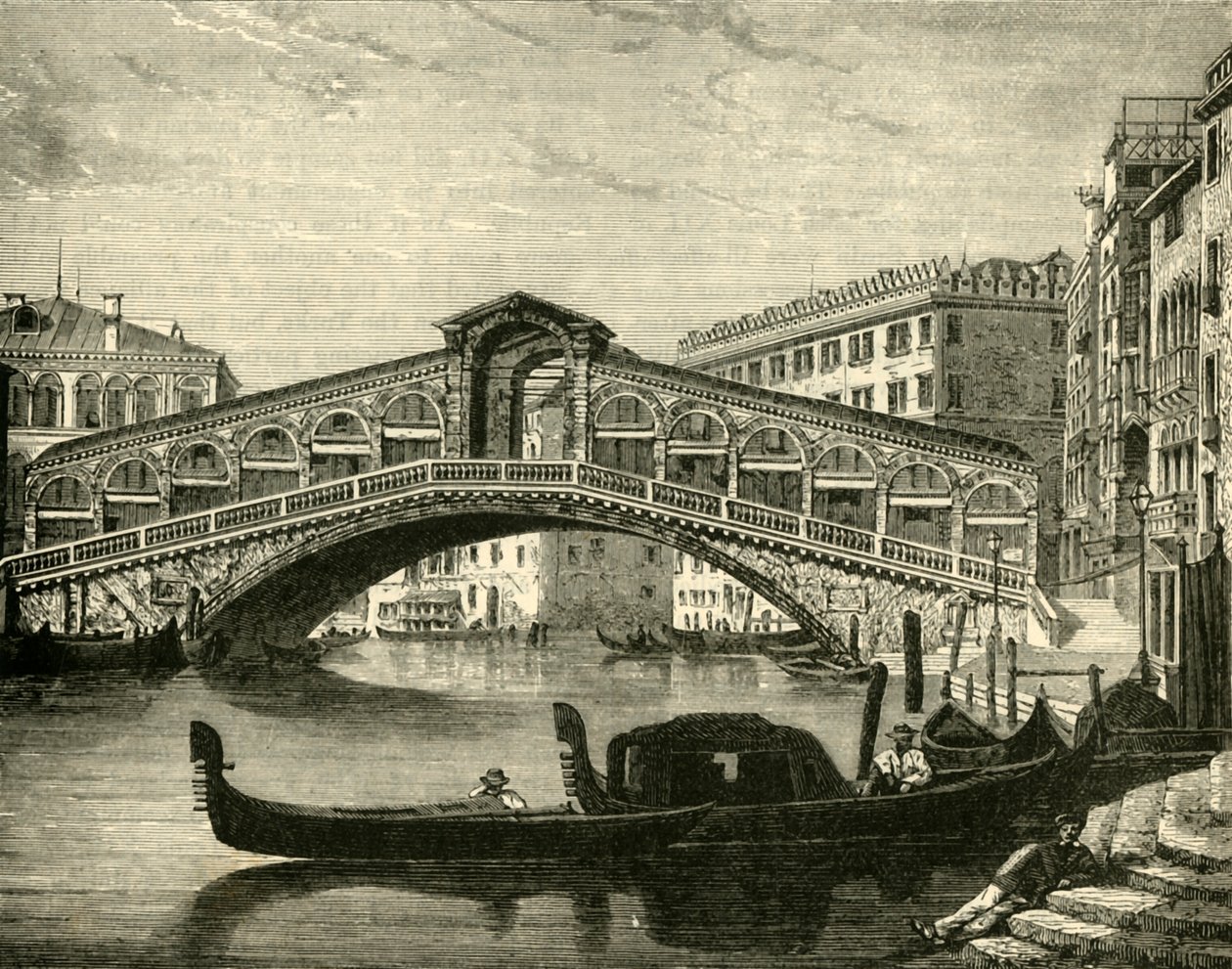 Il Rialto, Venezia, 1890 da Unbekannt