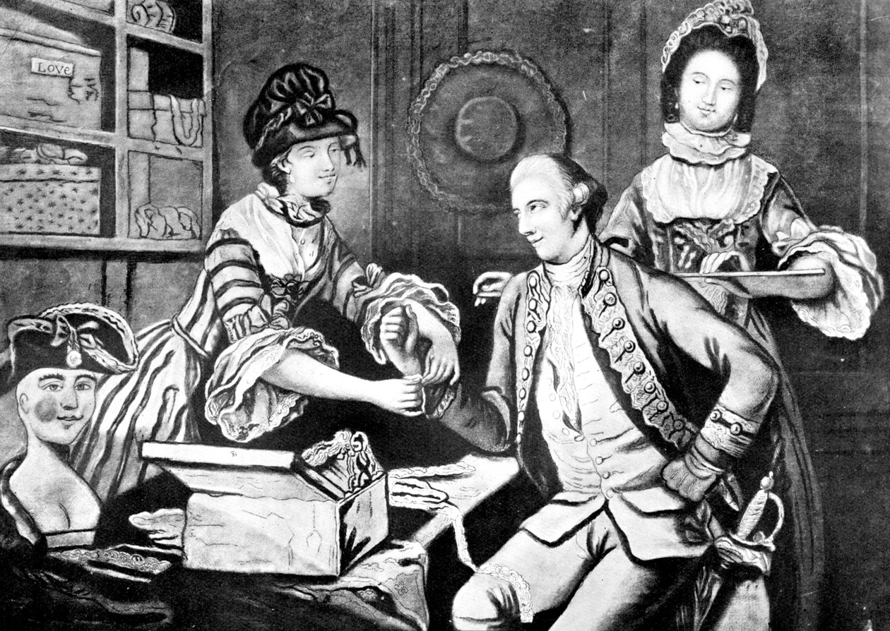 Le rivali modiste, 1770 da Unbekannt