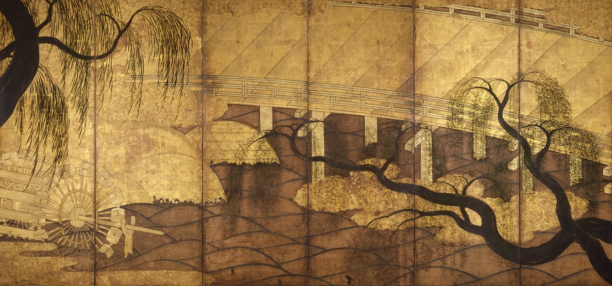 Il ponte sul fiume a Uji da Unbekannt
