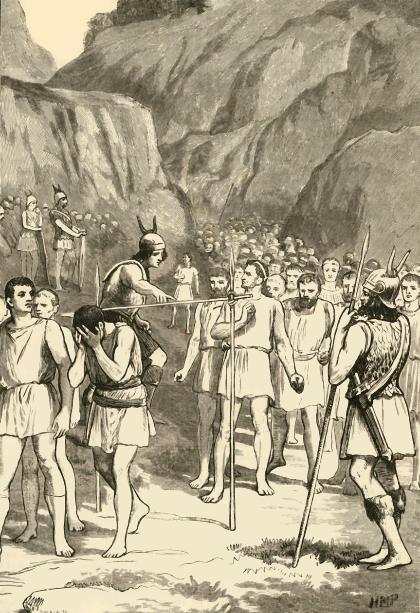 I Romani passano sotto il giogo alle Forche Caudine da Unbekannt