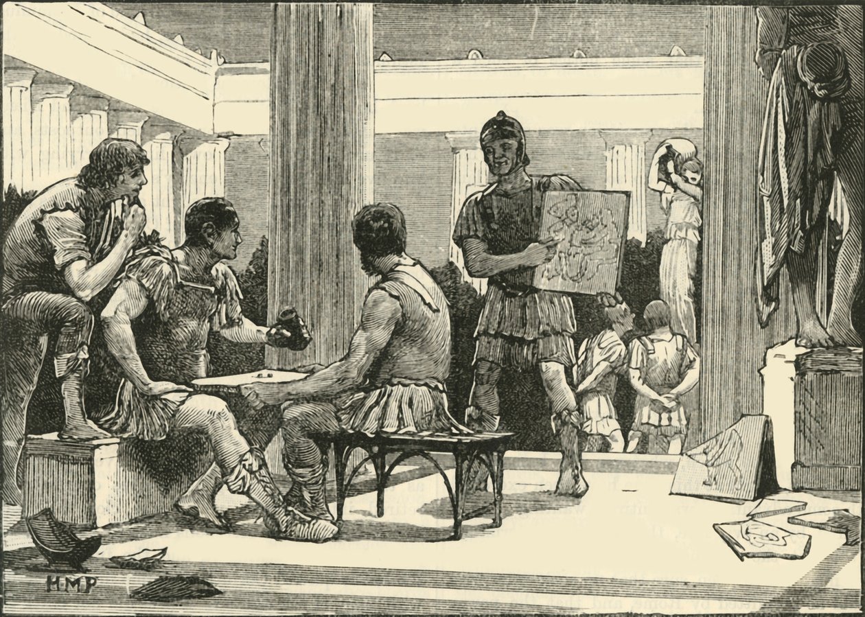 I romani a Corinto, 1890 da Unbekannt