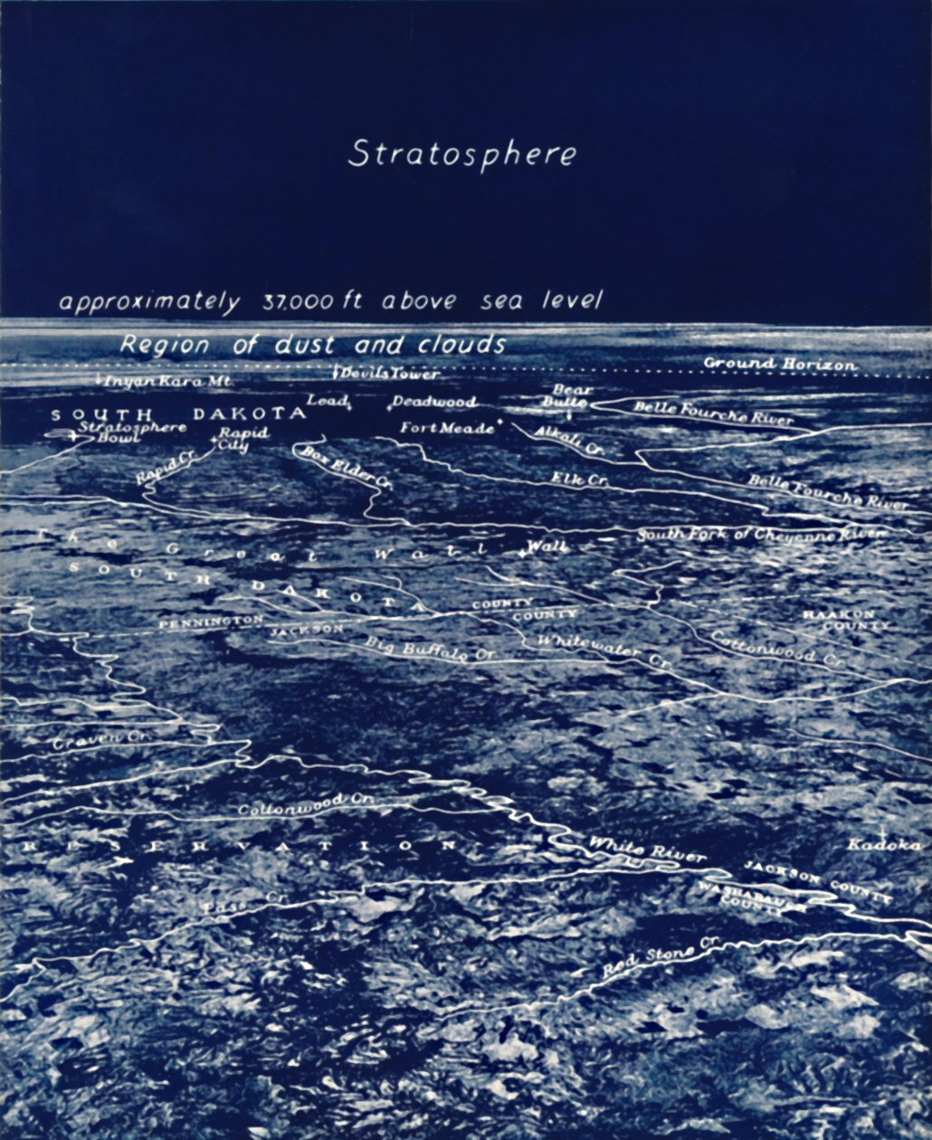 La rotondità della Terra dalla stratosfera, 1935 da Unbekannt