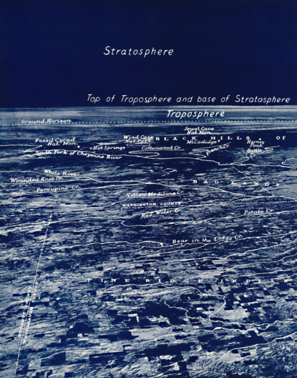 La rotondità della Terra dalla stratosfera, 1935 da Unbekannt