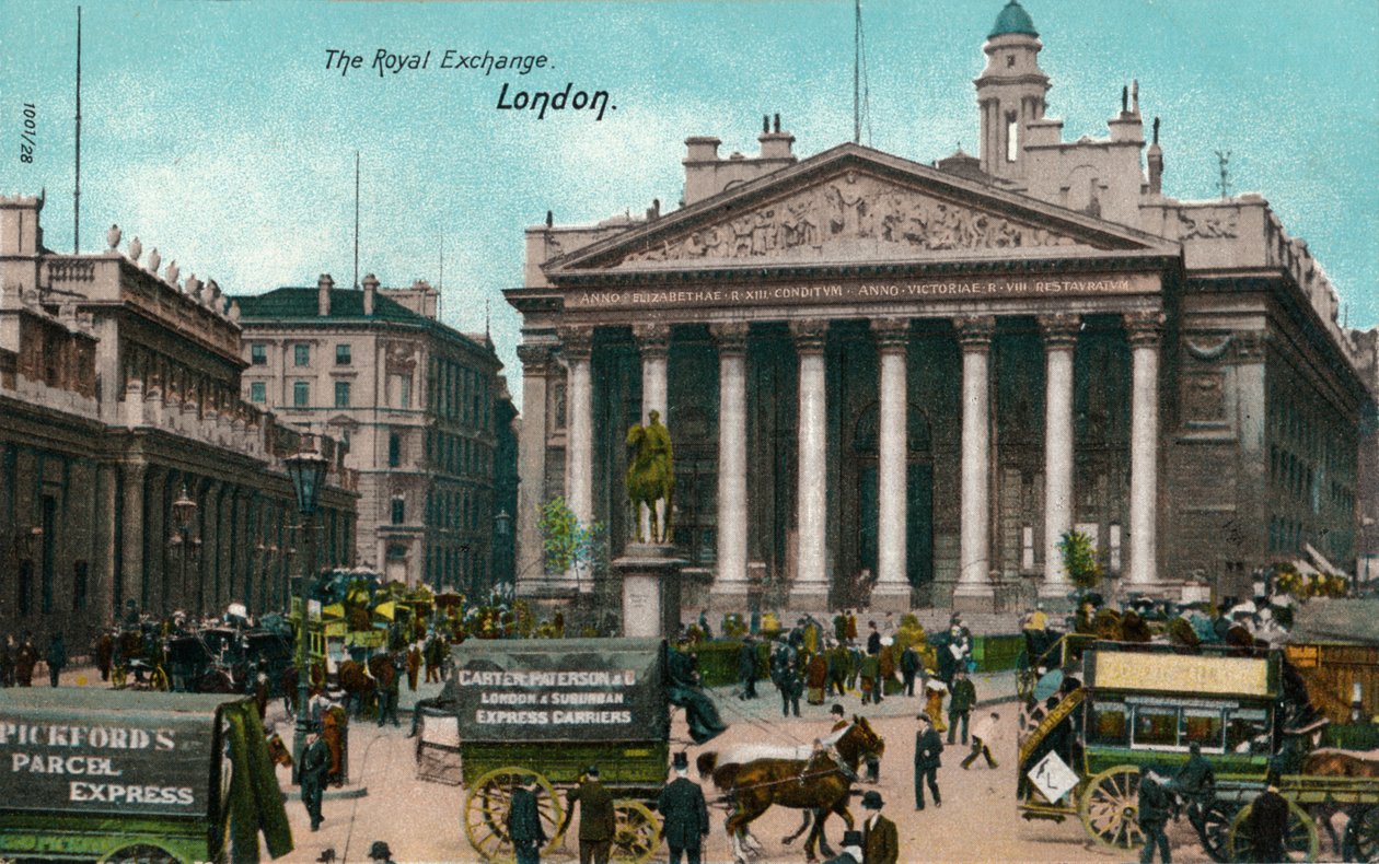 La Borsa Reale, Londra, c1910 da Unbekannt