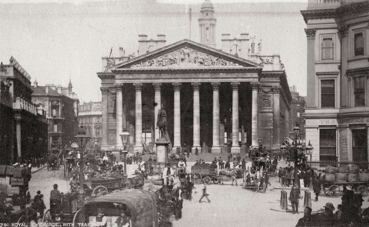 La Borsa Reale, Londra, fine XIX o inizio XX secolo da Unbekannt