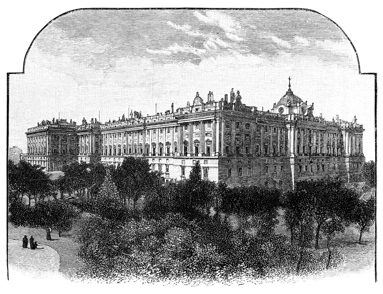 Il Palazzo Reale, Madrid, Spagna, 1900 da Unbekannt