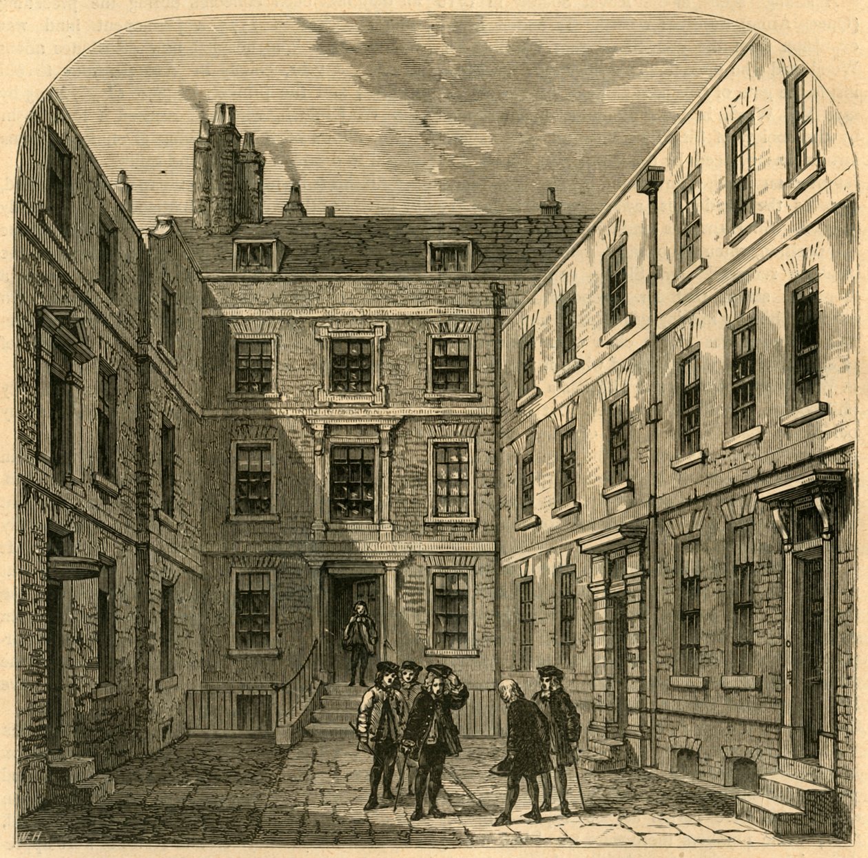 Casa della Royal Society in Crane Court, 1897 da Unbekannt
