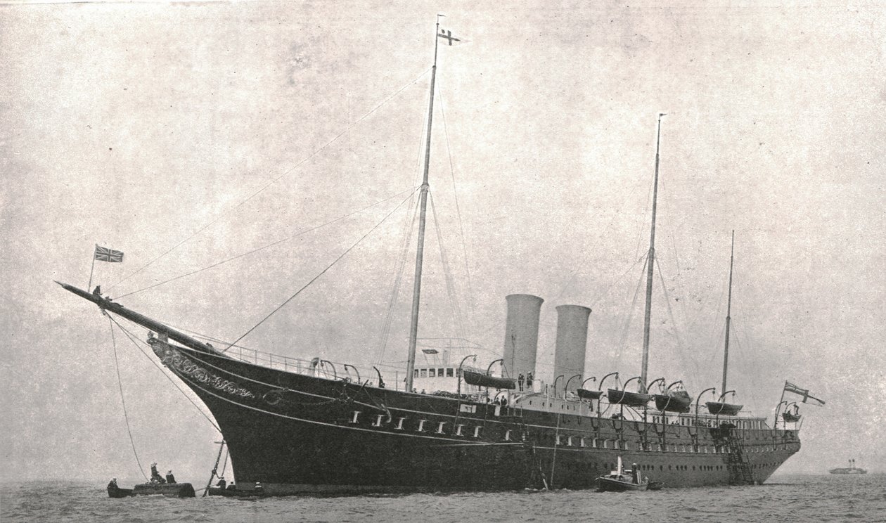Lo yacht reale lascia Cowes, Isola di Wight, 6 agosto 1902 da Unbekannt