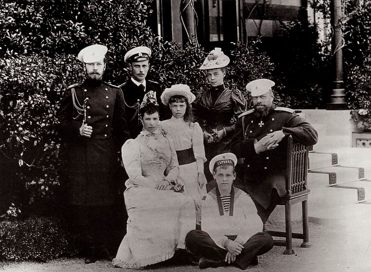 La famiglia imperiale russa, c1892-c1894 da Unbekannt
