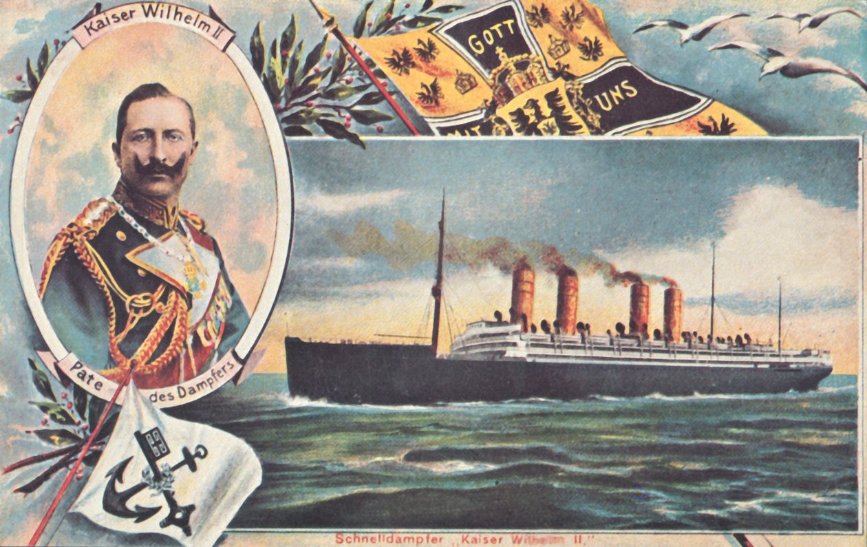 Il SS Kaiser Wilhelm II da Unbekannt
