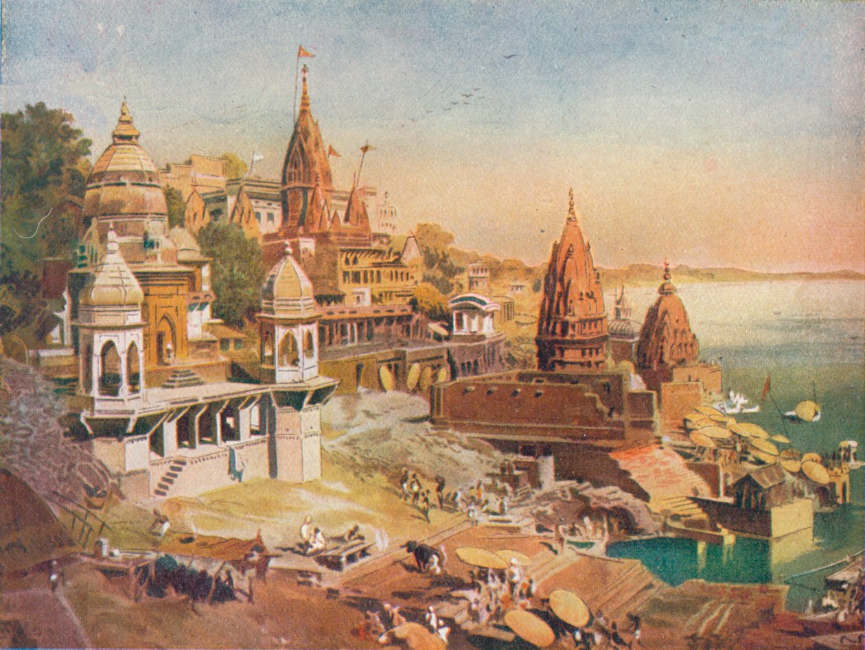 La città sacra degli indù: Benares sul Gange da Unbekannt