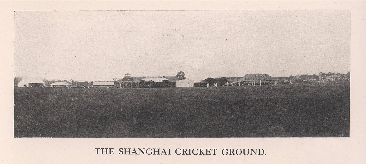 Il campo di cricket di Shanghai, Cina, 1912 da Unbekannt