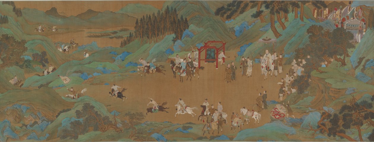 Il Parco Shanglin: Caccia Imperiale, dinastia Ming o Qing, XVII secolo da Unbekannt