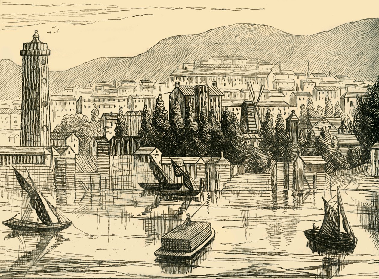 Il lato sud del Tamigi, visto da Adelphi Terrace, 1770, c1878 da Unbekannt