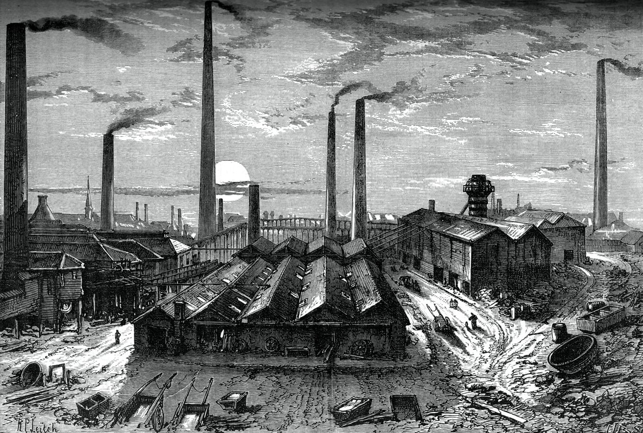 Le opere chimiche di St Rollox, Glasgow, c1880 da Unbekannt