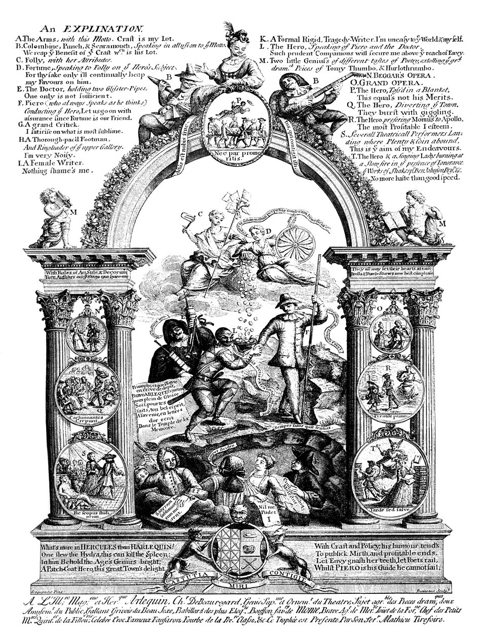 La gloria del palcoscenico, XVIII secolo da Unbekannt