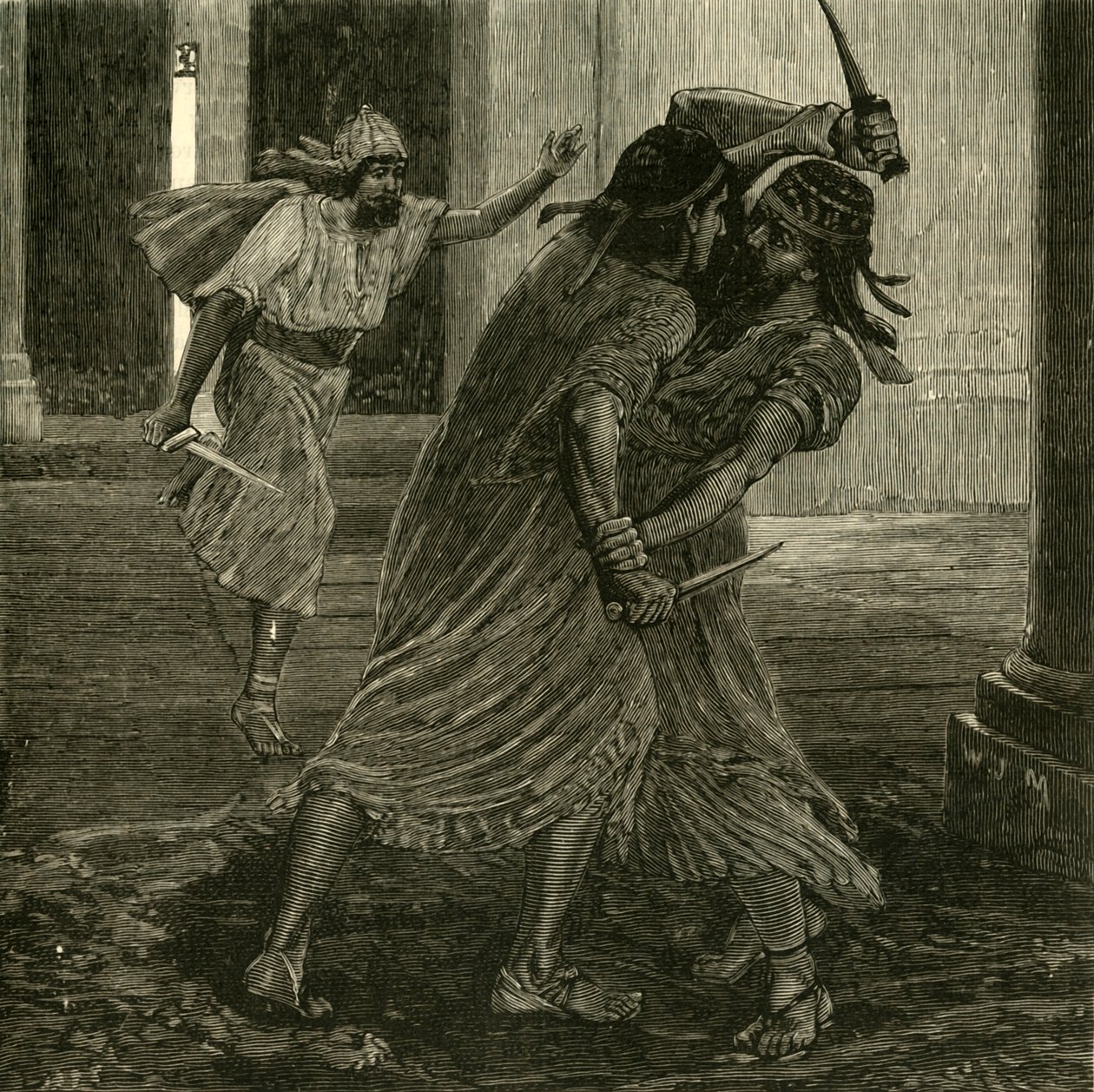 La lotta tra Gomates e Gobryas, 1890 da Unbekannt