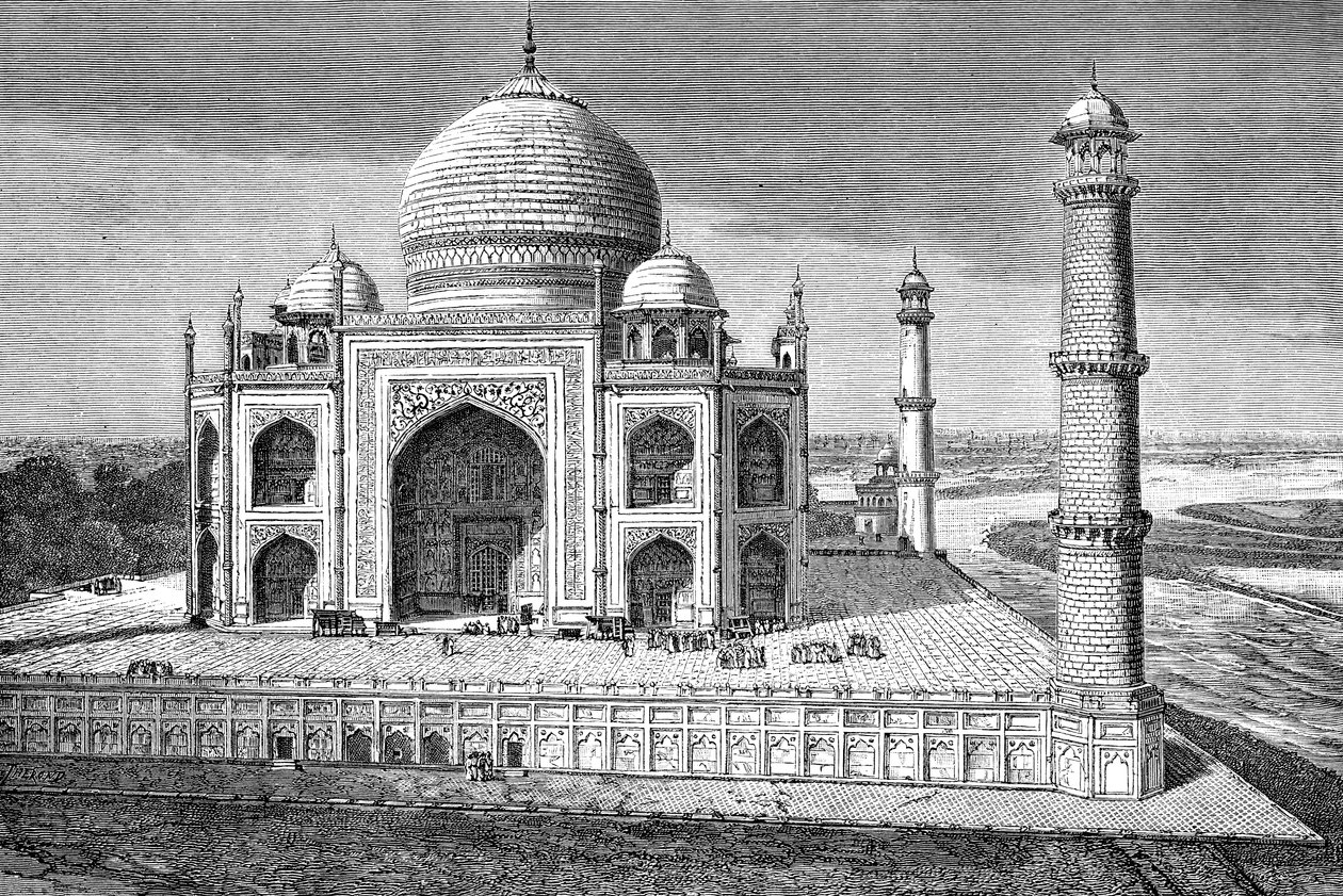 Il Taj Mahal, Agra, India, 1895 da Unbekannt